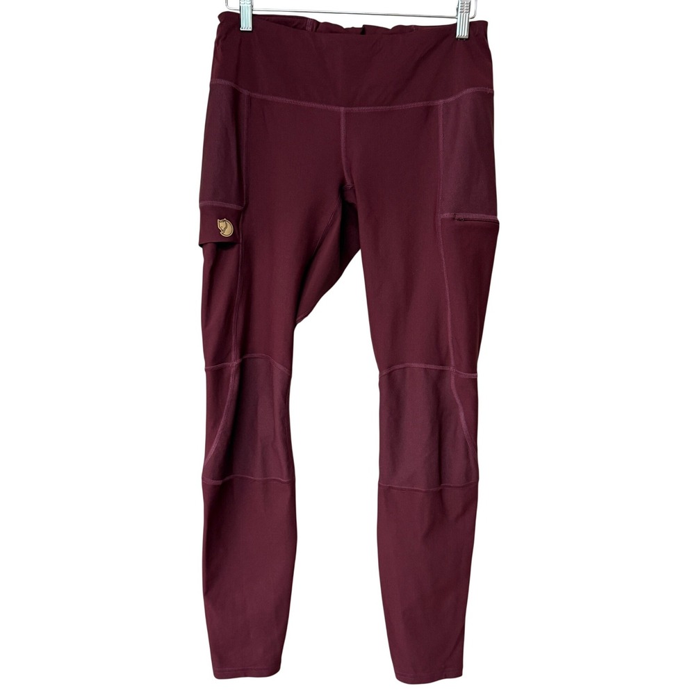 Fjallraven Womens Abisko Trail Tight Dark Garnet Size Large Hiking Granola